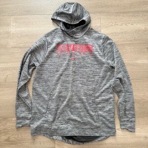 Nike Stanford Basketball Grey Space Dye Pullover Hoodie Sweatshirt XL Tall